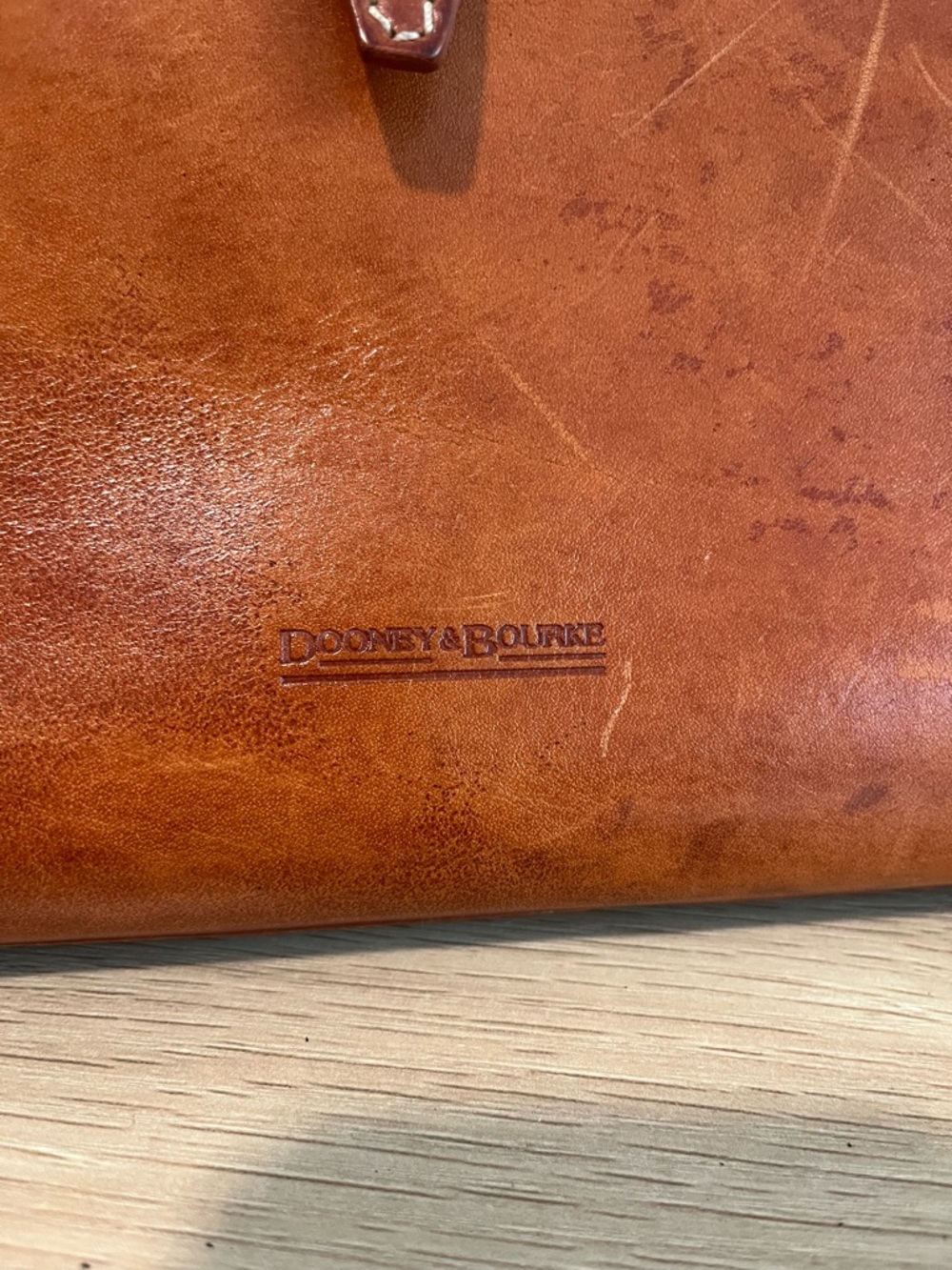 Vintage Dooney & Bourke Brown Leather Shoulder Bag - Picture 6 of 11